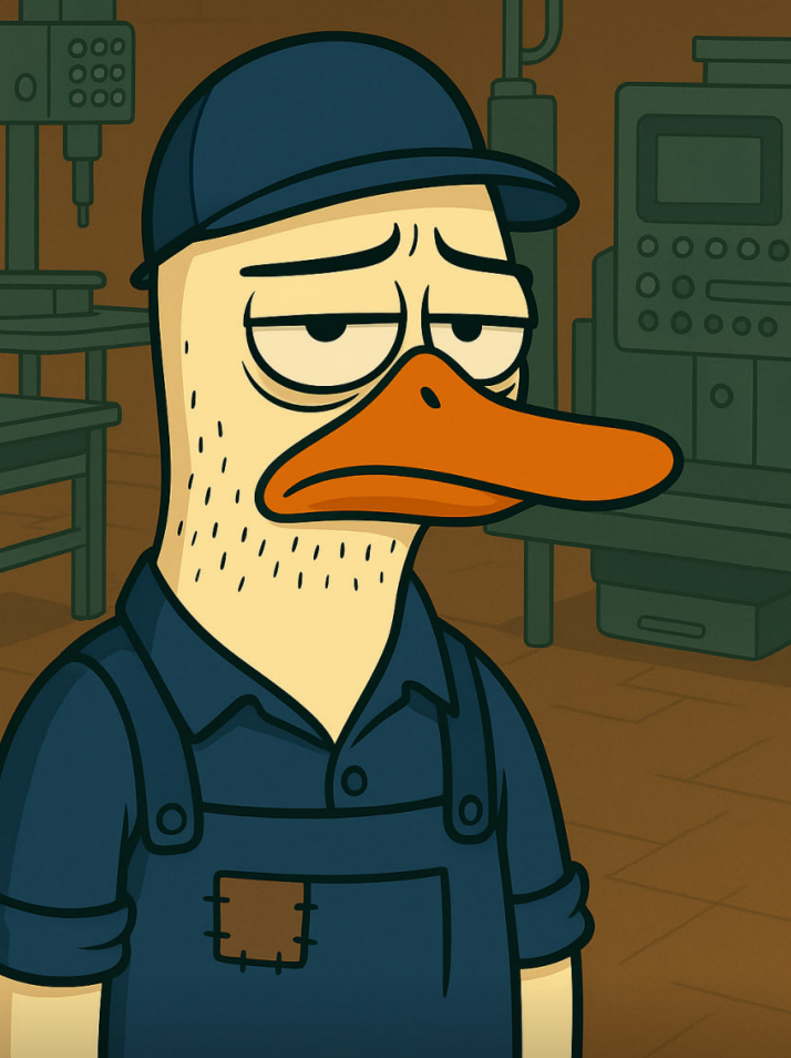 Tired Worker Goose